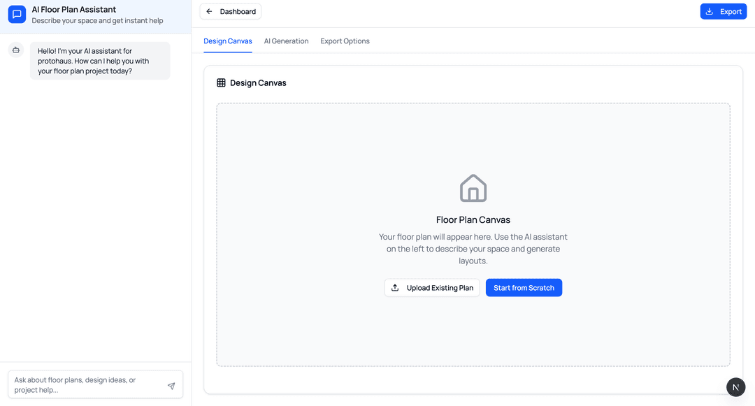 Step 1: Input Requirements Interface